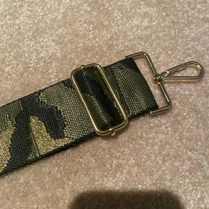 Green and Gold Army Crossbody Strap